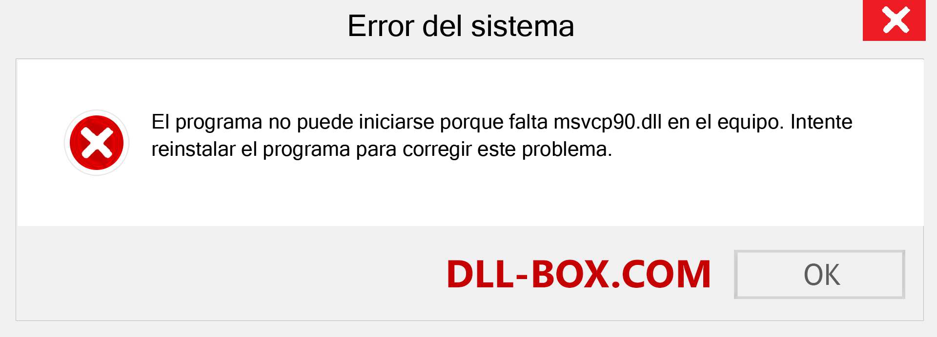 ¿Falta el archivo msvcp90.dll ?. Descargar para Windows 7, 8, 10 - Corregir msvcp90 dll Missing Error en Windows, fotos, imágenes