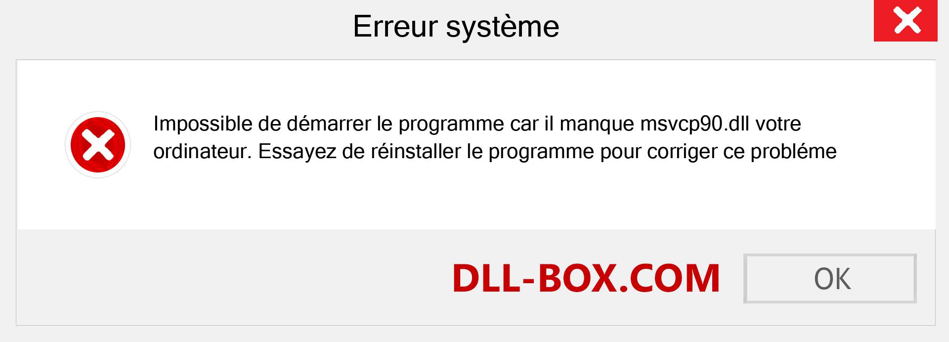 Le fichier msvcp90.dll est manquant ?. Télécharger pour Windows 7, 8, 10 - Correction de l'erreur manquante msvcp90 dll sur Windows, photos, images